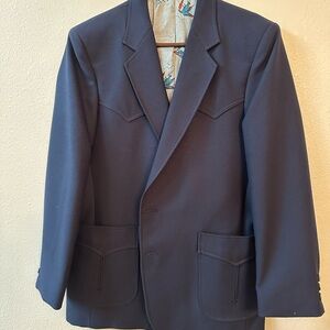 Elegant Navy Men's Blazer